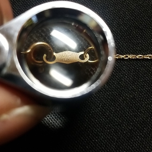 10K Gem Charm Trio Necklace - Picture 6 of 8